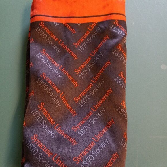 Syracuse University Accessories - Syracuse University 1870 Society Handmade Silk Scarf